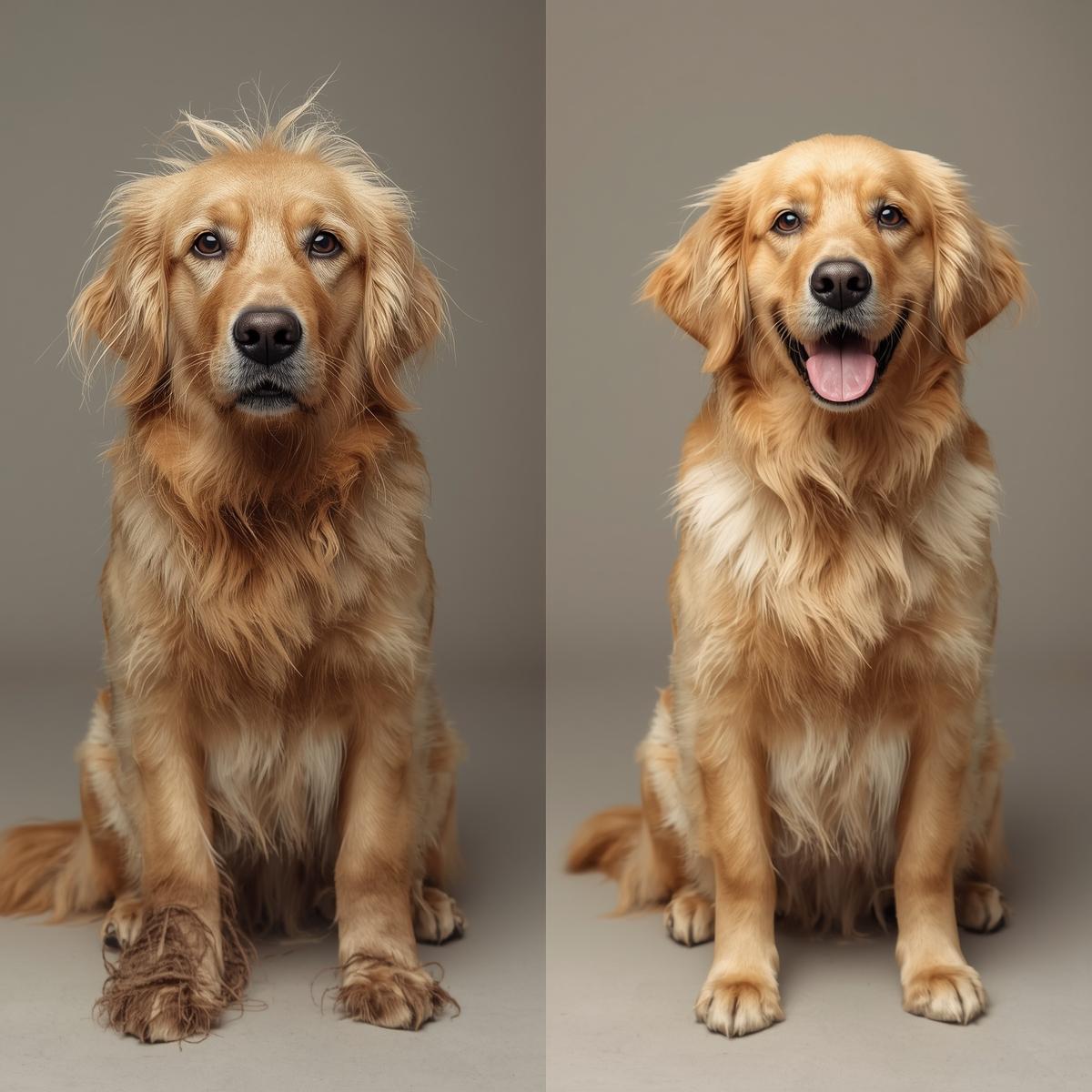 Antes / Después - Golden